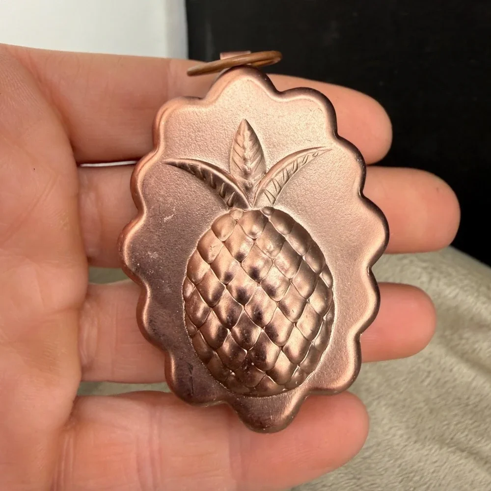 Vintage Pineapple Tart Mold Hanging Miniature Candy‎ Butter Mold